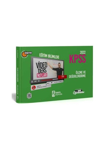 Kpss Eğitim Bilimleri Ölçme Ve Değerlendirme Video Ders Notları 2 N11.2045