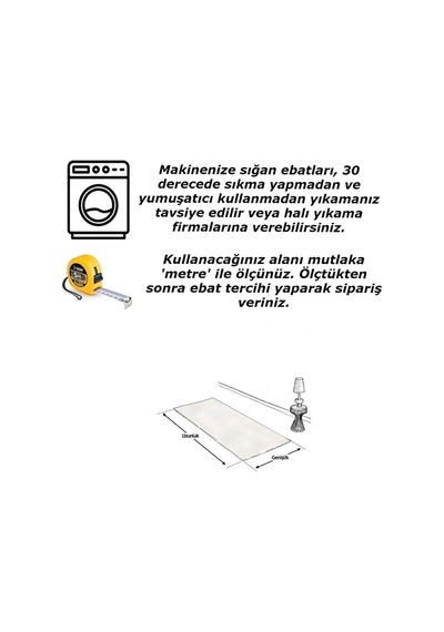 Kare Plus Krem Büyük Ebat 80x150 + 50x80 Cm 2'li Banyo Paspası Yıkanabilir Klozet Takımı Krem