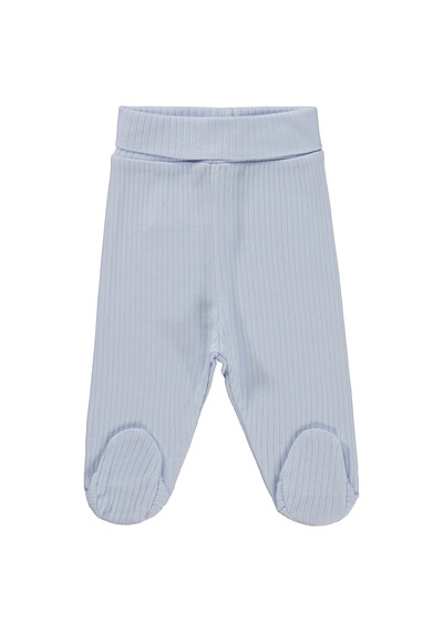Minidamla Baby Minidamla Patikli Basic 2'li Set 3-9 Ay Tek Alt Bebe - Mavi