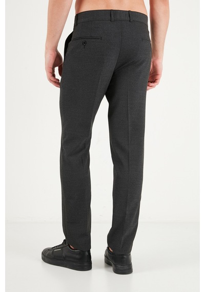 Buratti Normal Bel Regular Fit Düz Paça Pantolon Erkek Pantolon 6843702 Füme