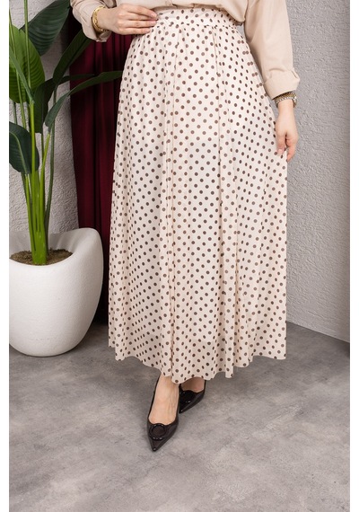 Hira Life Fashion Kadın Astarlı Puantiye Desenli Tül Etek Bej-kahverengi Bej-kahverengi Hira Life Fashion Kadın Astarlı Puantiye Desenli Tül Etek Bej-kahverengi Bej-kahverengi