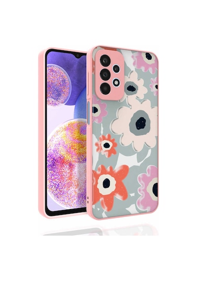 Zore Galaxy Uyumlu A23 Kılıf Desenli Kamera Korumalı Parlak Nora Kapak - No5 No5