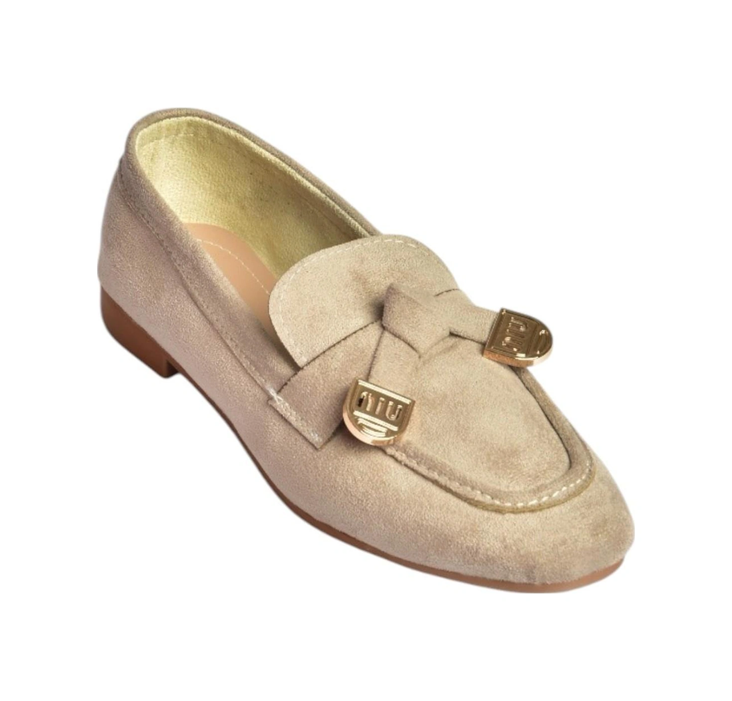 Fox Shoes V250017402 Vizon Süet Günlük Kadın Ayakkabı Vizon-süet