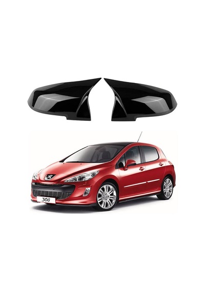 Peugeot 308 07-13 Araca Özel Batman Yarasa Ayna Kapağı Pianoblac