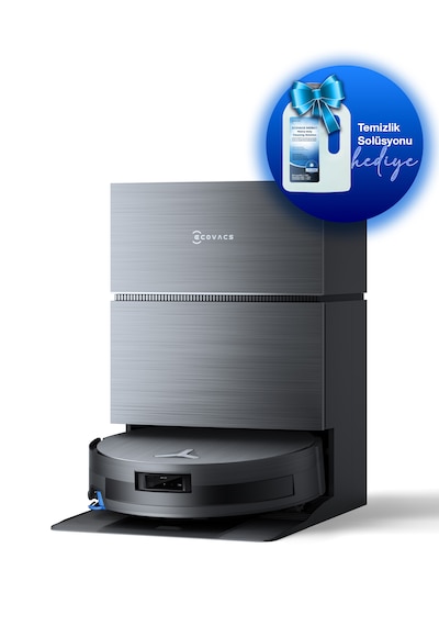 Ecovacs Deebot X11 Pro Omni Robot Süpürge + Yer Silme Solisyonu Antrasit