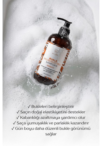 K K-care Cosmetics Kıvırcık Saçlar Için Bukle Belirginleştirici Şampuan 250 ML