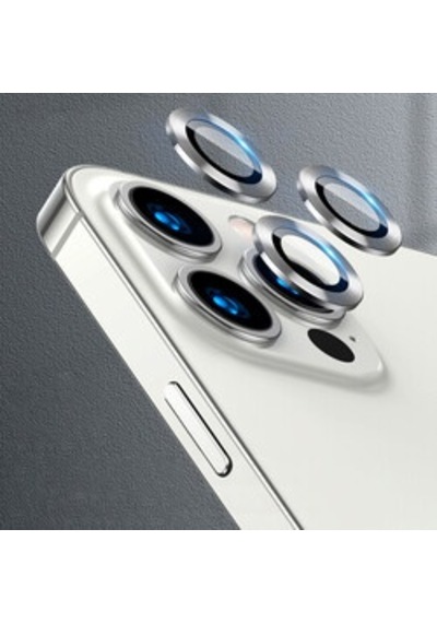 Lexroo İphone 13 Pro Kamera Lens Koruyucu - Gümüş