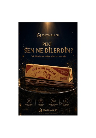 Tek Dilek Söğüt Ağacı - Obsession One Wish Willow Dilek Çubuğu Film Temalı Manifestasyon Ve Niyet Çubuğu