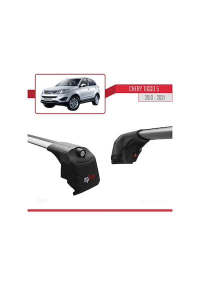 Chery Tiggo 5 2013-2021 Arası İle Uyumlu Ace-2 Ara Atkı Tavan Barı Gri