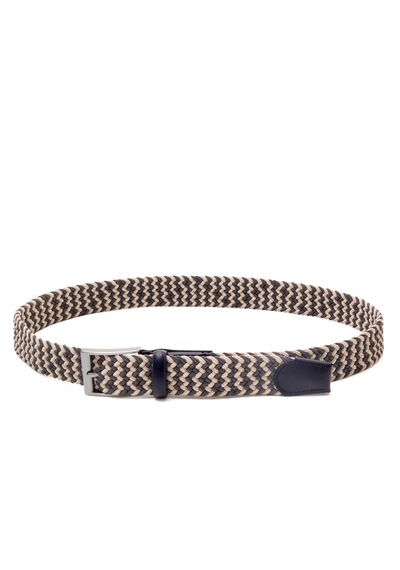 Pierre Cardin Multi Renk Örgü Erkek Kemer En 3,5 Cm Pc-1745 Kobalt - Ebru