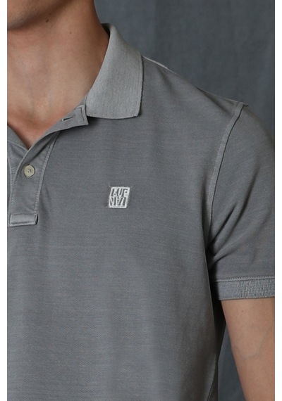Lufian Erkek Vernon Spor Polo Yaka T-Shirt 111040121 Gri