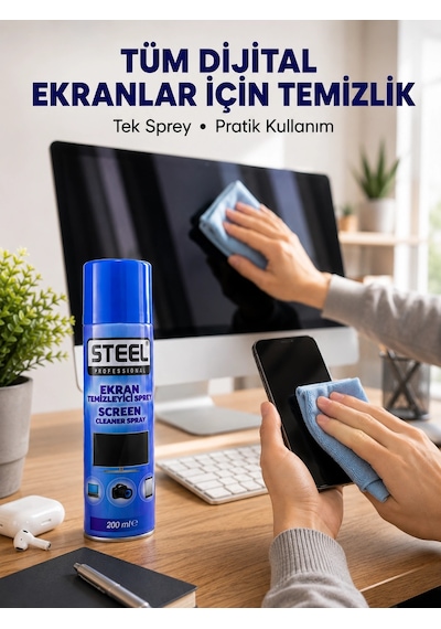 Mey İthalat Günlük Kullanıma Uygun Çok Amaçlı Ekran Temizleme Spreyi