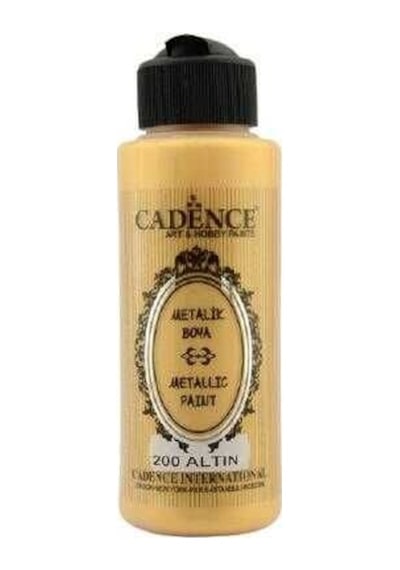 Cadence 200 Altın Metalik Sedefli Akrilik Boya 120 Ml