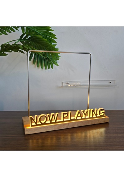 Now Playing Işıklı Plak Standı