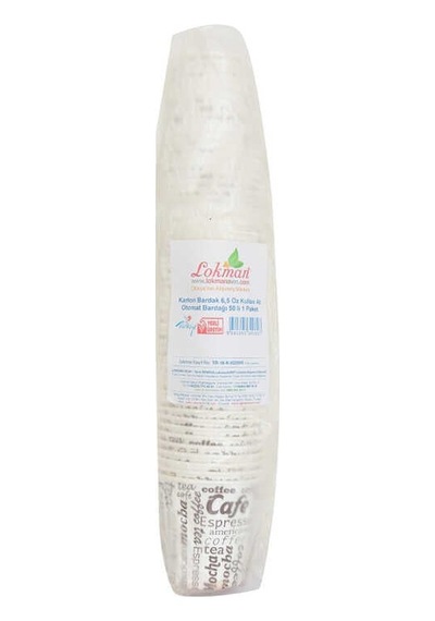Karton Bardak 6.5 Oz Kullan At Sıcak Kağıt Otomat Bardağı 50 Li 1 Paket Diğer