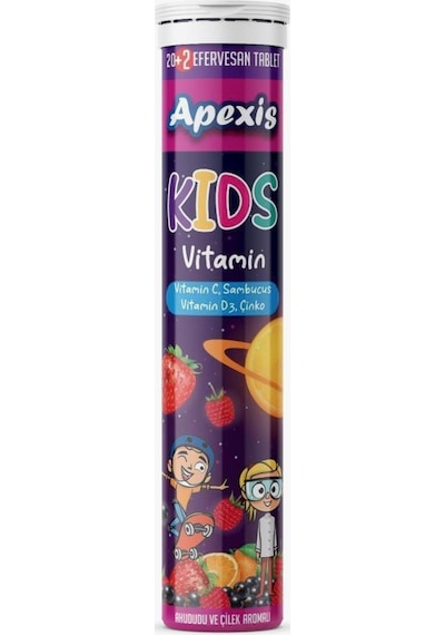 Apexis Kids Efervesan Vitamin 22 Tablet -