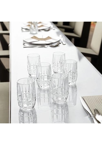 Kosova Kristal 6'lı Kahve Yanı Sunum 7 Cm Şeffaf