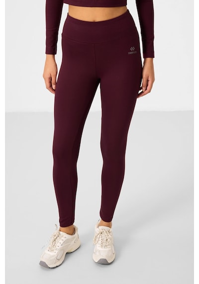 Tommylife Bordo Yüksek Bel Uzun Kollu Slim Fit Crop Top Kadın Tayt Takım - 95286 Tommylife Bordo Yüksek Bel Uzun Kollu Slim Fit Crop Top Kadın Tayt Takım - 95286