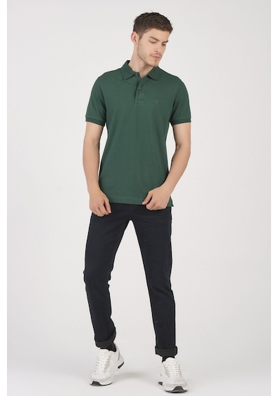 Classıc Pamuk Regular Comfort Erkek Polo Yaka Tişört Yeşil