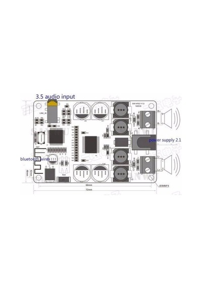 Tpa3118 Pbtl Mono Dijital Amfi Modülü 60w