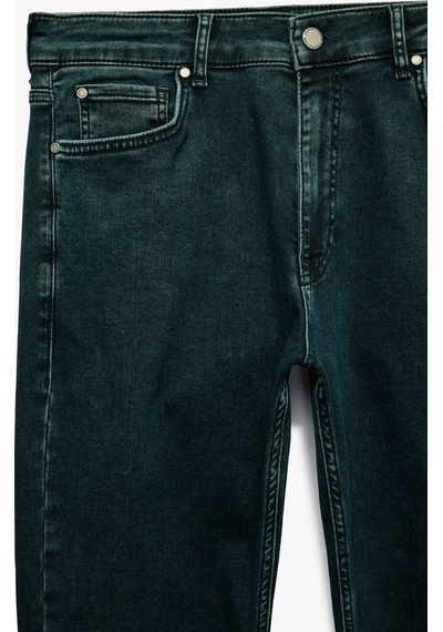 Koton Normal Bel Cepli Pamuklu Slim Fit Jean Pantolon - Brad Jean Ovd 7wam40306nd