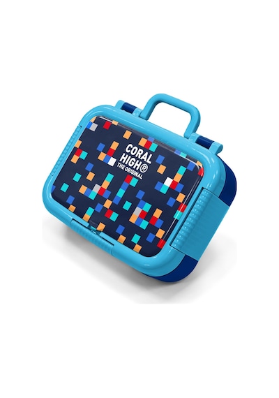 Coral High Kids Lacivert Geometrik Desenli Paslanmaz Çelik Beslenme Kabı 39135 Lacivert