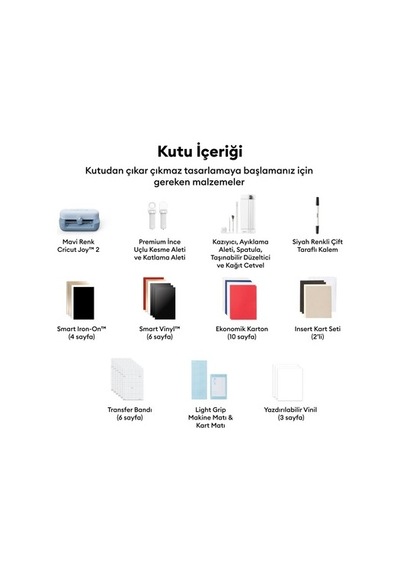 Cricut Crıcut 2012185 Joy 2 Başlangıç Paketi Kesici Makine + Sarf Malzemeleri