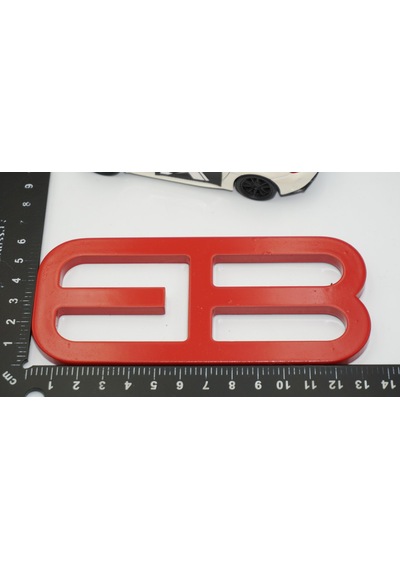 Dk Tuning Mustang Ecoboost Billet Eb Bagaj Amblemi Kırmızı Logo A