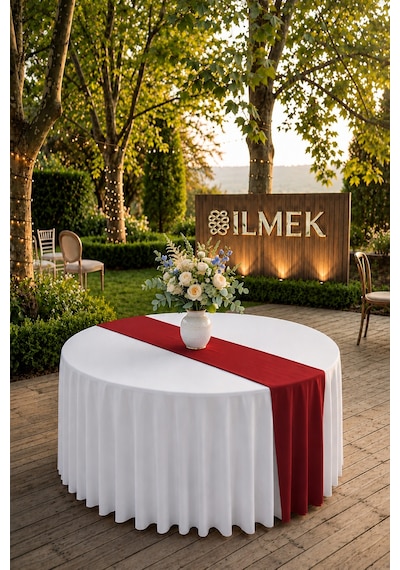 Dertsiz Runner Ütü İstemez, Leke Tutmaz Düğün, Davet, Organizasyon, Otel, Restoranlar Ve Ev İçin Bordo Bordo Dertsiz Runner Ütü İstemez, Leke Tutmaz Düğün, Davet, Organizasyon, Otel, Restoranlar Ve Ev İçin Bordo Bordo