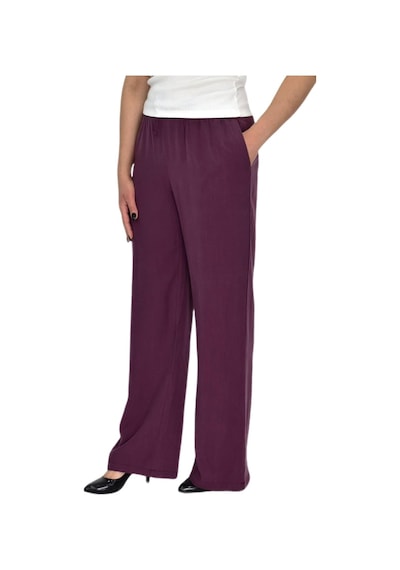 Baglan Kadın Lastikli Bol Pantolon Bgl-st04637 Mürdüm Baglan Kadın Lastikli Bol Pantolon Bgl-st04637 Mürdüm