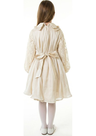 Xo Kids Kız Çocuk Elbise 2-6 Yaş 2611 Ekru