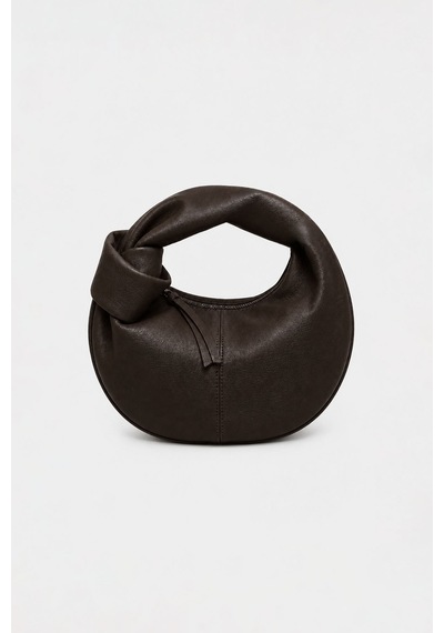 Suud Collection Acı Kahve Mini Bowl Bag Koyu Kahverengi