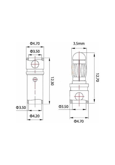 5 Çift 3.5mm Altın Kaplama Banana Dişi Erkek Soket 40A Pil Batarya Lion Bullet Plug