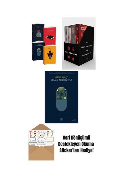 Kara Dörtleme Set + Kara Dörtleme Kutu Set 4 Kitap + Cesur Yeni Dünya