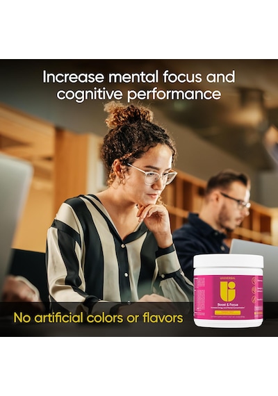Universal U Boost & Focus Powder Energy And Cognitive B12 Niacin Choline L-tyrosine Huperzine Beta Alanin Citrulline Karışık Universal U Boost & Focus Powder Energy And Cognitive B12 Niacin Choline L-tyrosine Huperzine Beta Alanin Citrulline Karışık