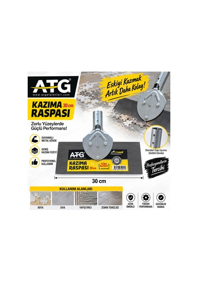 Kazıma Raspası 30 Cm Dayanıklı Metal Ürün - 921713508