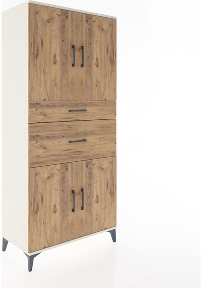 Hyperion Dolap 4 Raflı 2 Çekmeceli 4 Kapaklı 88x44x195 Aytaşı... Aytaşı