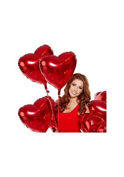 Kalp Folyo Balon. 45 CM - Altın