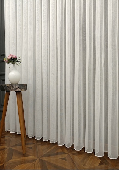 Evdepo Home Kullanıma Hazır Sade Tül Perde
