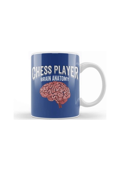 Brain Anatomy Of A Chess Player 01 Kupa Bardak Porselen Karışık