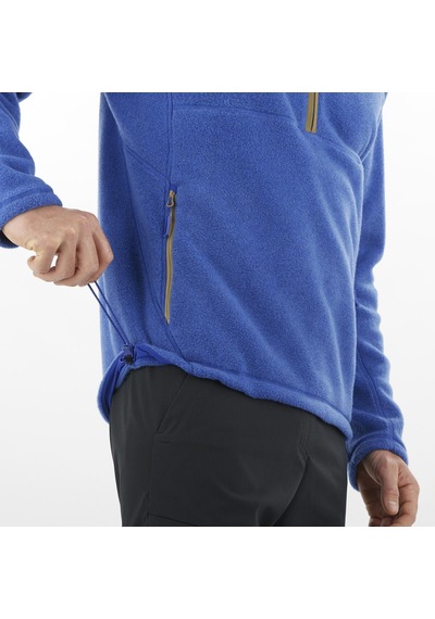 Salomon Chroma Erkek Yarım Fermuar Polar Surf The Web Lc2283900 Mavi