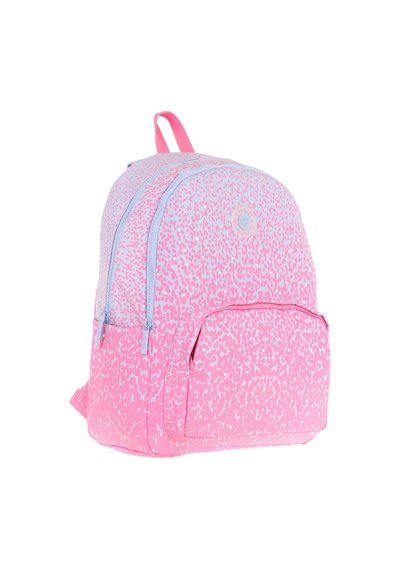 Kaukko Dots Kız Çocuk Üç Bölmeli İlkokul Ve Ortaokul Çantası - Pembe Nokta Desenli - K1803 Pembe