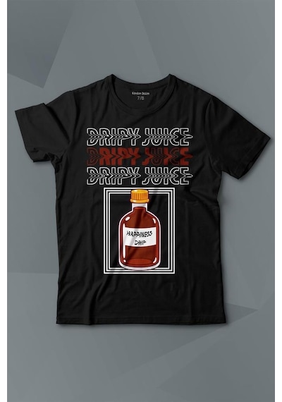 Kendim Seçtim Dripy Juice Espirili Streepwear Baskılı Tişört Çocuk T-shirt 001