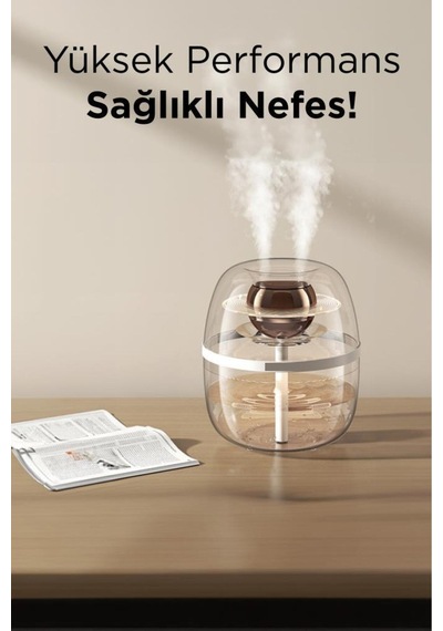 K30 1.8 Litre Kapasiteli Çift Çikişli Hava Nemlendirici Aroma Terapili Buhar Makinesi Humidifier