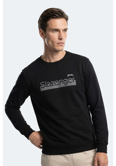 Slazenger Garage Erkek Siyah Sweatshırt