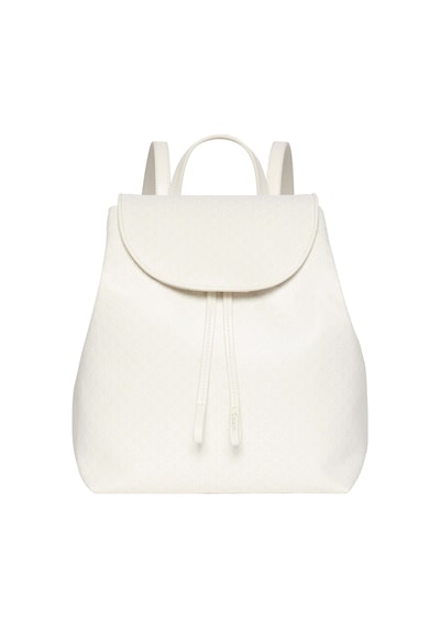 Calvin Klein Emblem Aop Flap Sırt Çantası-14818 Krem