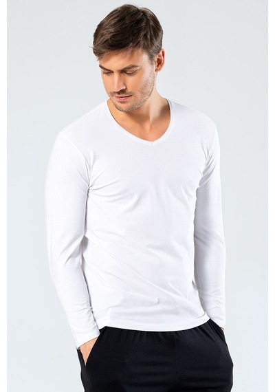 Cacharel Erkek V Yaka Uzun Kollu T-Shirt - 520618870