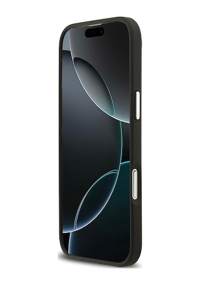 Apple Uyumlu iPhone 17 Air Kılıf Lacoste Lisanslı M-safeli Champs Elysees Pu Deri Tasarımlı Kapak Siyah Siyah