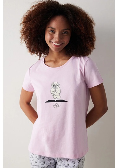 Penti Yogı Puggy Ss Pijama Set Pudra