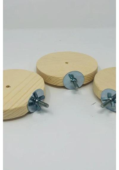 3'lü Set Dairesel Ahşap Çıkıntılar Sıçanlar, Kuşlar, Sincaplar, Degu Ve Diğer Yaratıklar